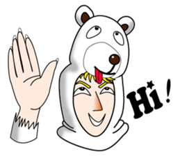 Tony2 who put on a whole wear of a bear. sticker #12574319