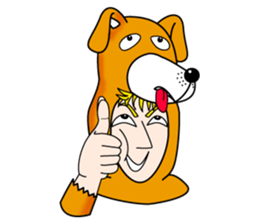 Tony2 who put on a whole wear of a bear. sticker #12574320