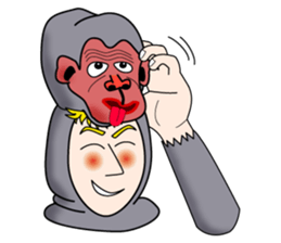 Tony2 who put on a whole wear of a bear. sticker #12574324
