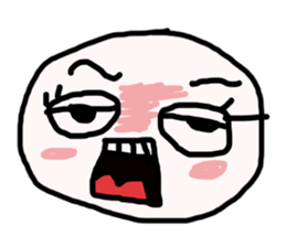 The face emotion sticker #12574368