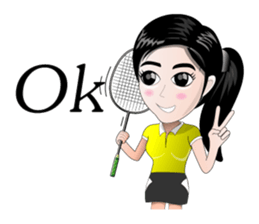 badminton team version-English sticker #12574432
