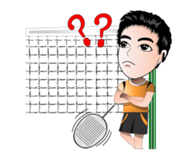 badminton team version-English sticker #12574433