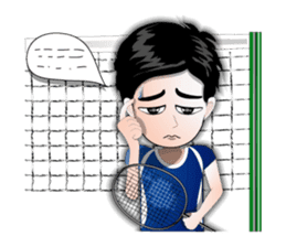 badminton team version-English sticker #12574434