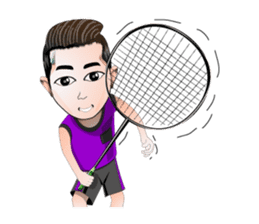 badminton team version-English sticker #12574437