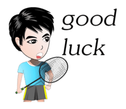 badminton team version-English sticker #12574441