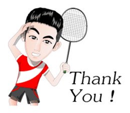 badminton team version-English sticker #12574442