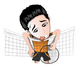 badminton team version-English sticker #12574443