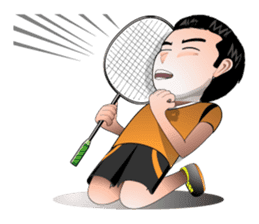 badminton team version-English sticker #12574447
