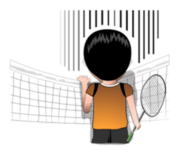 badminton team version-English sticker #12574450