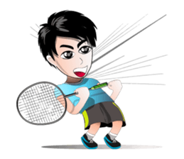 badminton team version-English sticker #12574452