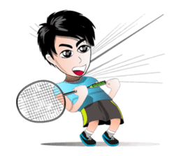 badminton team version-English sticker #12574452