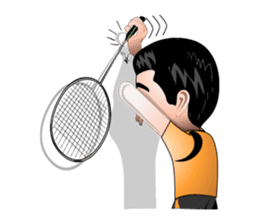 badminton team version-English sticker #12574455