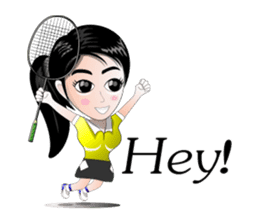 badminton team version-English sticker #12574456