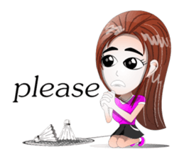 badminton team version-English sticker #12574459