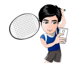 badminton team version-English sticker #12574460