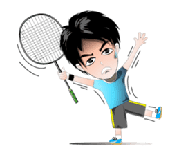 badminton team version-English sticker #12574461