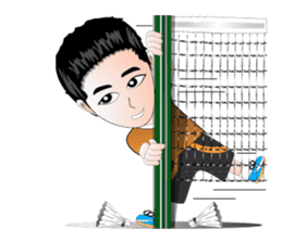 badminton team version-English sticker #12574462