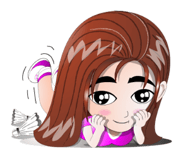 badminton team version-English sticker #12574466