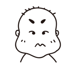 Ugly bald sticker #12574830