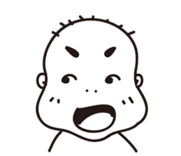 Ugly bald sticker #12574832