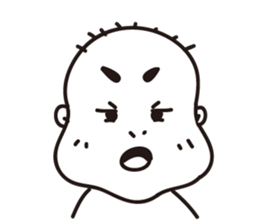 Ugly bald sticker #12574834