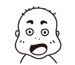 Ugly bald sticker #12574835