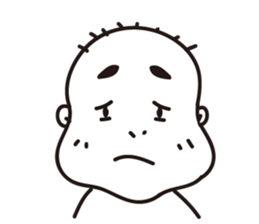 Ugly bald sticker #12574838