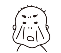 Ugly bald sticker #12574839