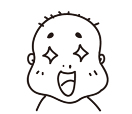 Ugly bald sticker #12574840