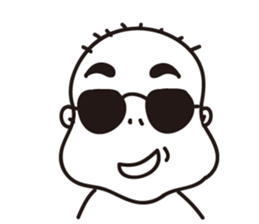 Ugly bald sticker #12574841