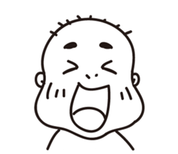 Ugly bald sticker #12574842