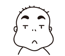 Ugly bald sticker #12574845