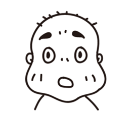 Ugly bald sticker #12574847