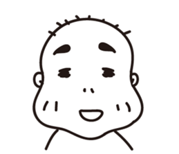 Ugly bald sticker #12574851