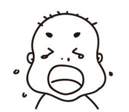 Ugly bald sticker #12574852