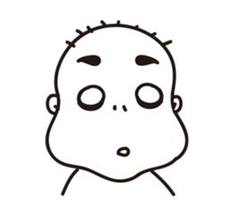 Ugly bald sticker #12574853