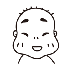 Ugly bald sticker #12574855