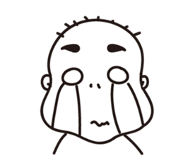 Ugly bald sticker #12574857