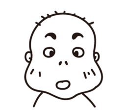 Ugly bald sticker #12574858