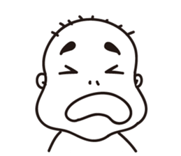 Ugly bald sticker #12574860