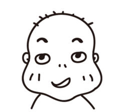 Ugly bald sticker #12574863