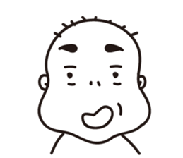 Ugly bald sticker #12574864