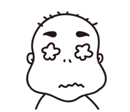 Ugly bald sticker #12574865