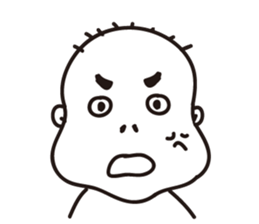 Ugly bald sticker #12574866