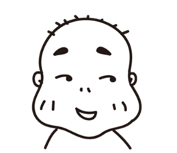 Ugly bald sticker #12574867