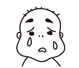 Ugly bald sticker #12574868