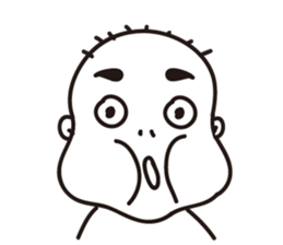 Ugly bald sticker #12574869