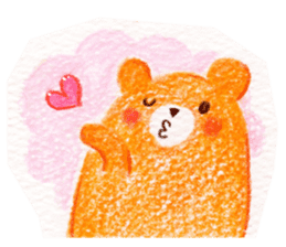 Bear in a handmade shop sticker #12575762