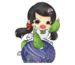 Stuffed planet. sticker #12576014