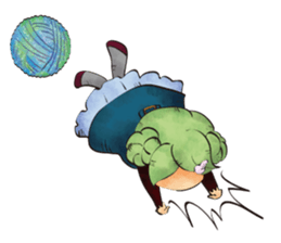 Stuffed planet. sticker #12576025